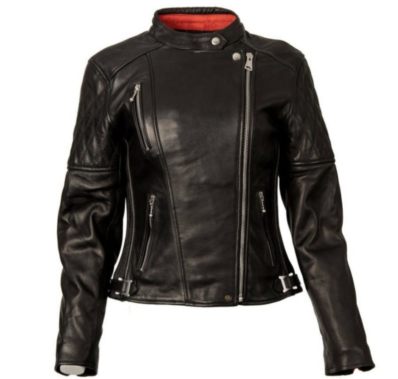 Women's Quilted Leather Jacket - Image 2