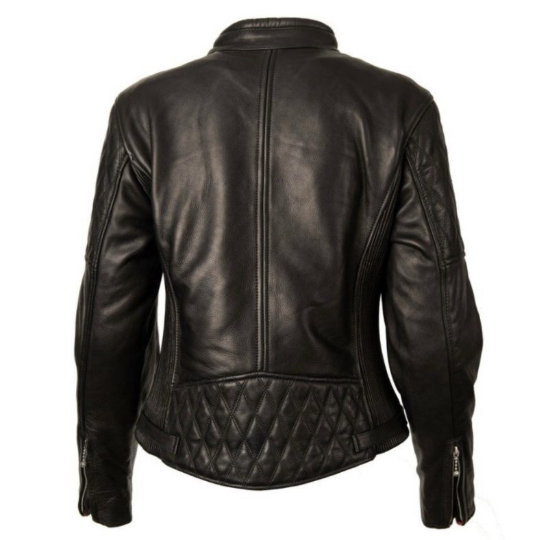 Women's Quilted Leather Jacket - Image 5